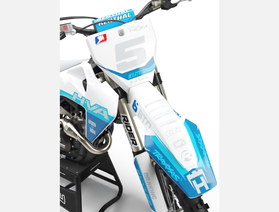 KIT DECO MOTOCROSS HUSQVARNA DEC BLUE 3