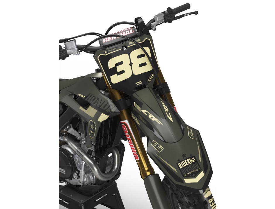 KIT DECO MOTOCROSS CR/CRF TREK KAKI 3