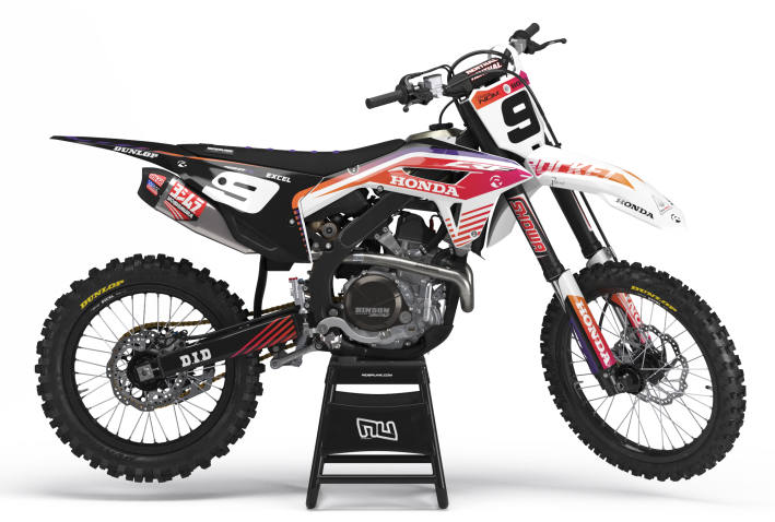 KIT DECO MOTOCROSS CR/CRF ROCKET WHITE