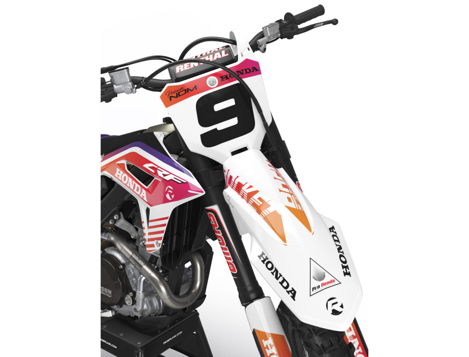 KIT DECO MOTOCROSS CR/CRF ROCKET WHITE 3