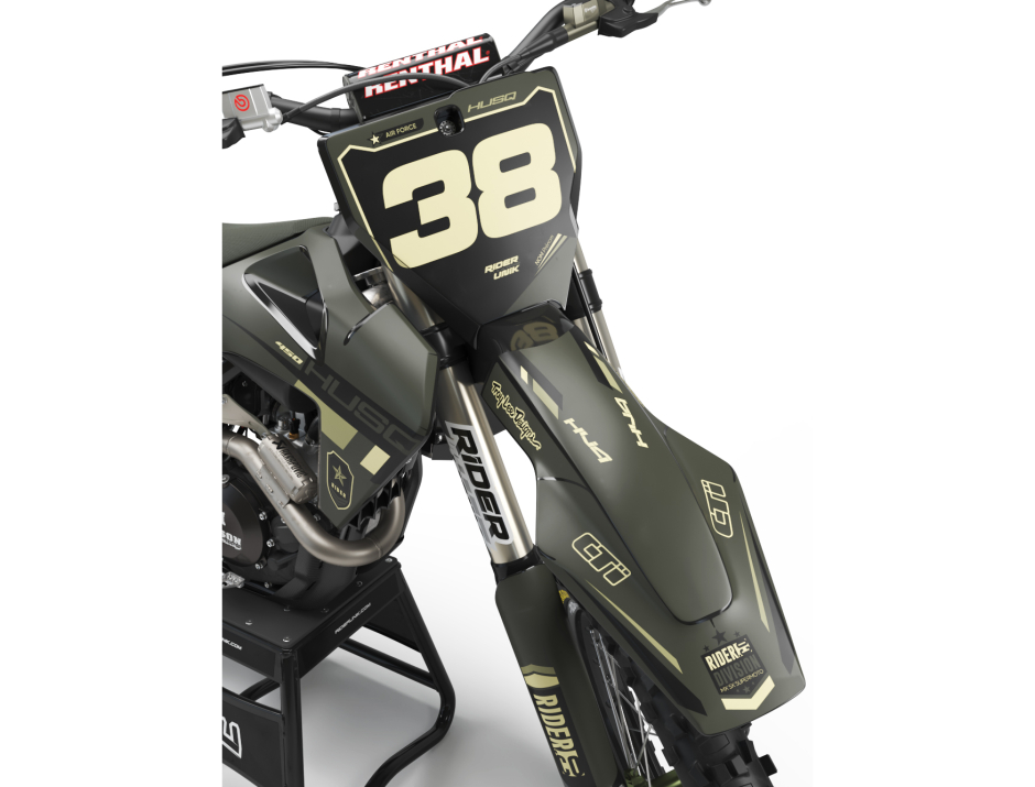 KIT DECO MOTOCROSS HUSQVARNA TREK KAKI 3