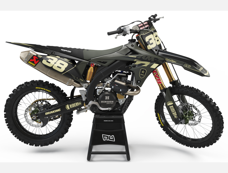 KIT DECO MOTOCROSS SUZUKI TREK KAKI 1