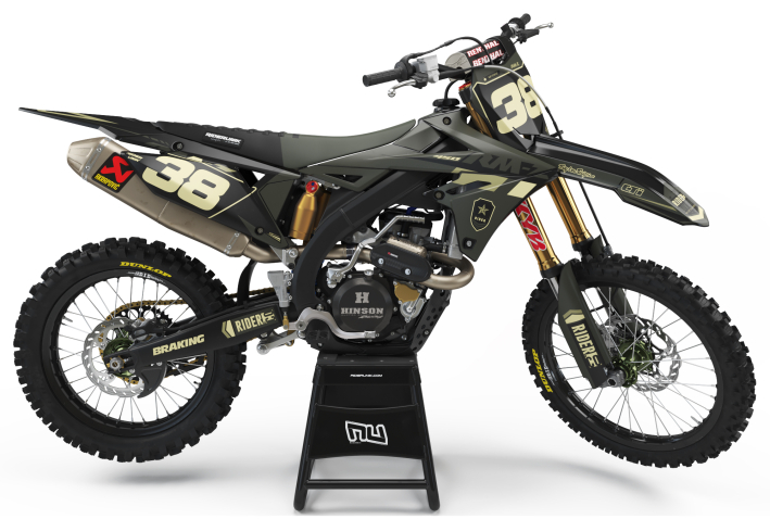KIT DECO MOTOCROSS SUZUKI TREK KAKI