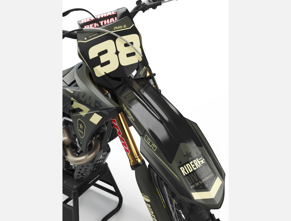 KIT DECO MOTOCROSS SUZUKI TREK KAKI 3