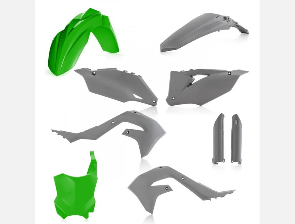 Kit plastique Acerbis Kawasaki Vert/Gris 1