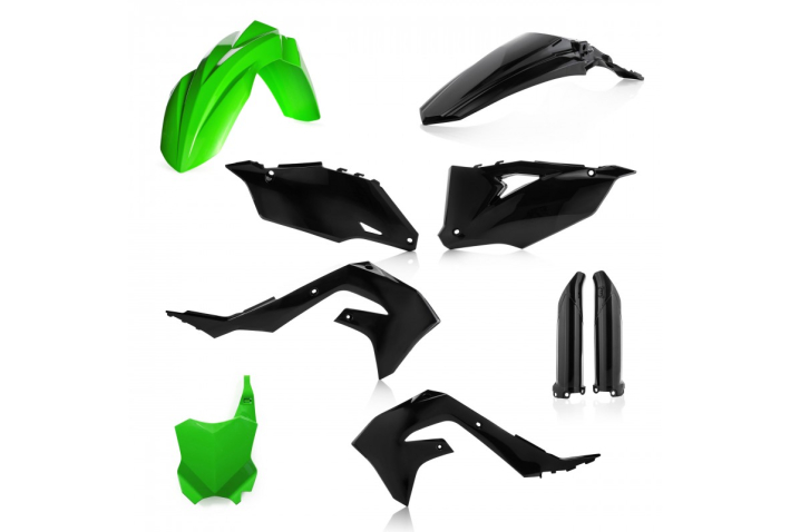 Kit plastique Acerbis Kawasaki Noir/Vert