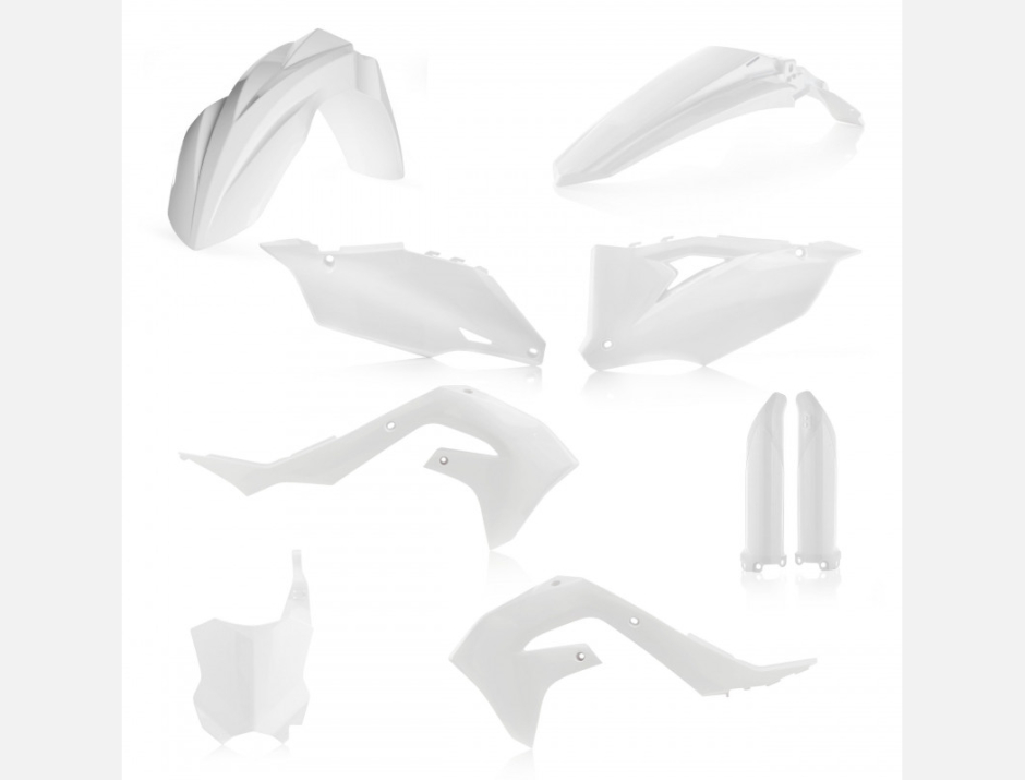 Kit plastique Acerbis Kawasaki Blanc 1