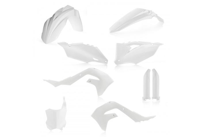 Kit plastique Acerbis Kawasaki Blanc