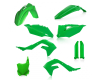Kit plastique Acerbis Kawasaki Vert 1