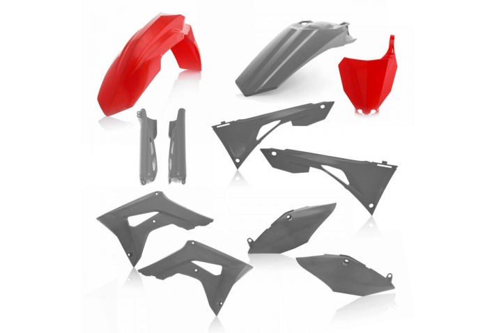 Kit plastique Acerbis Honda gris / rouge
