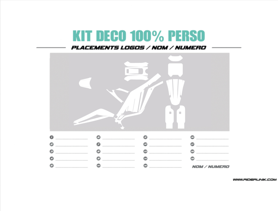 KIT DECO LIGHT BEE / TALARIA 100% PERSONNALISE 1