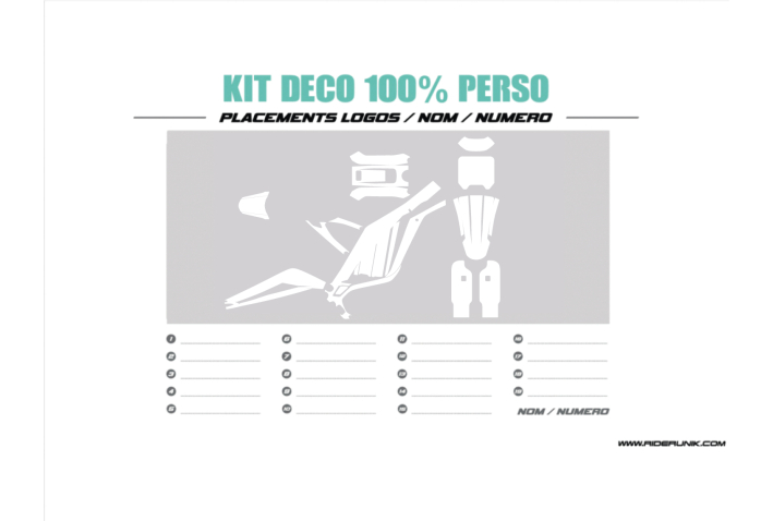 KIT DECO LIGHT BEE / TALARIA 100% PERSONNALISE