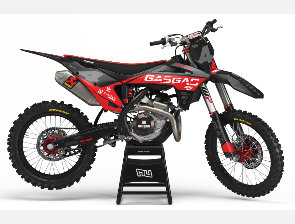 KIT DECO MOTOCROSS MC/EC MIL BLACK 1