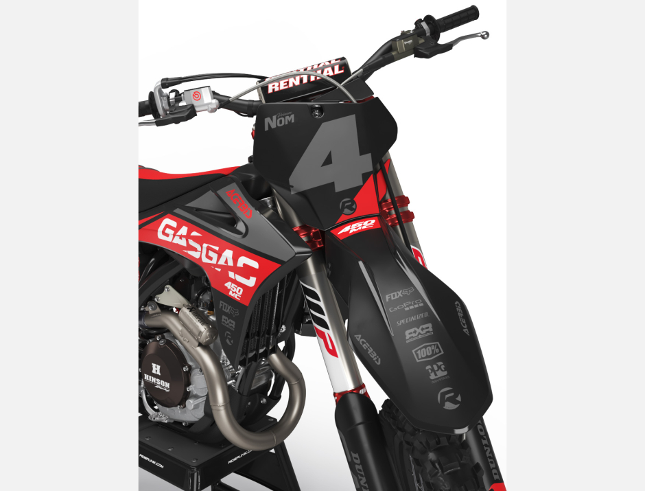 KIT DECO MOTOCROSS MC/EC MIL BLACK 3