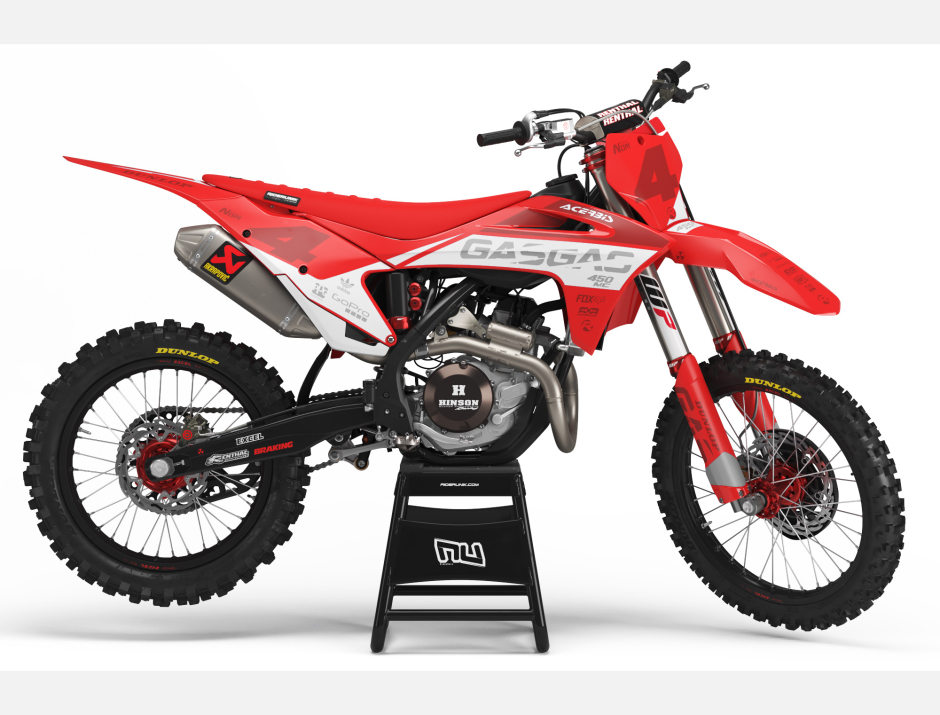 KIT DECO MOTOCROSS MC/EC MIL WHITE 1