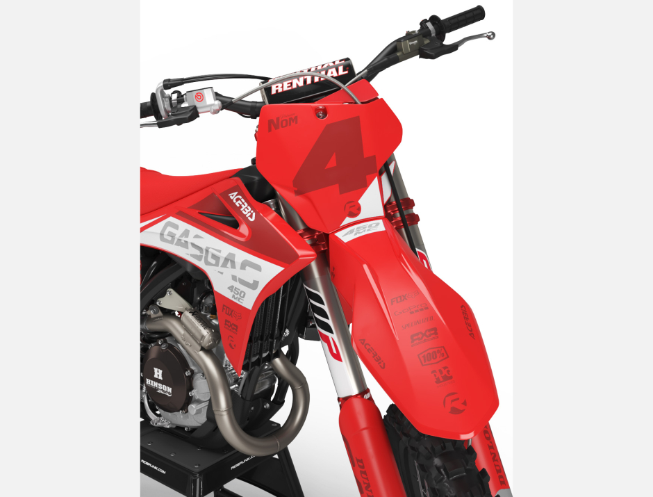 KIT DECO MOTOCROSS MC/EC MIL WHITE 3