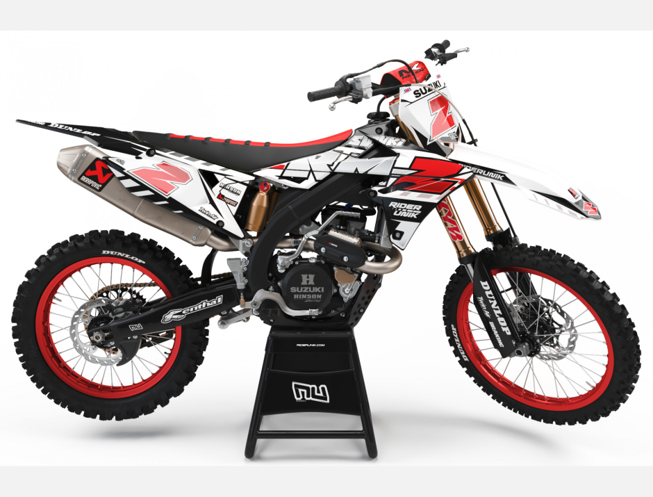 KIT DECO MOTOCROSS SUZUKI GRAF WHITE 1