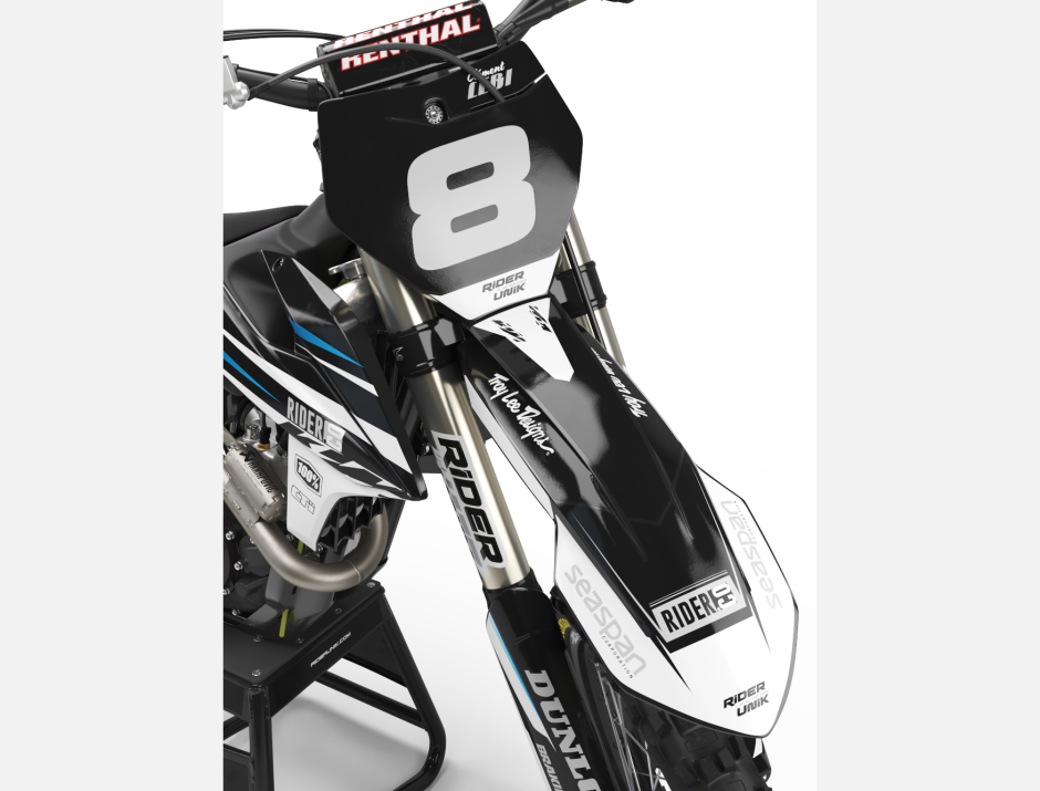 KIT DECO MOTOCROSS KTM COB BLANCHE 3