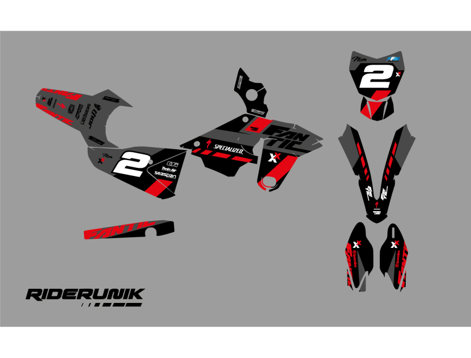 KIT DECO MOTOCROSS XE/XX ART BLACK 2