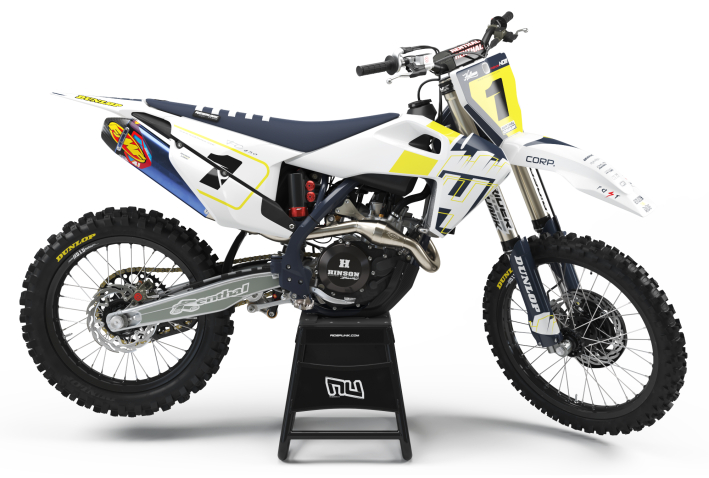 KIT DECO MOTOCROSS HUSQVARNA RAK WHITE