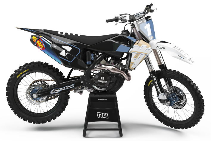 KIT DECO MOTOCROSS HUSQVARNA RAK BLUE