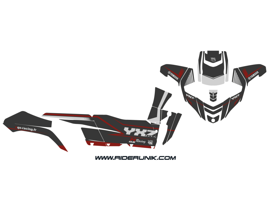 Kit déco SSV Yamaha YX-Z 1000 Race gris 3