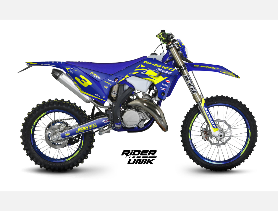 KIT DECO SHERCO PIPA BLUE SE / SE-F 1