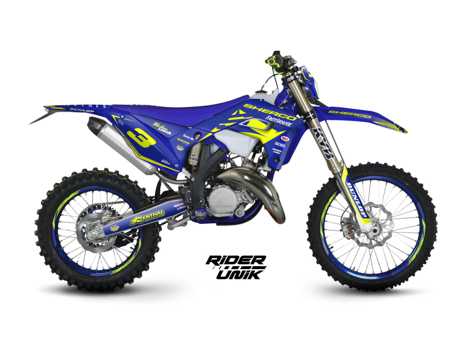 KIT DECO SHERCO PIPA BLUE SE / SE-F 1