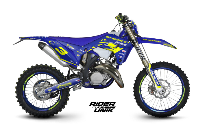 KIT DECO SHERCO PIPA BLUE SE / SE-F