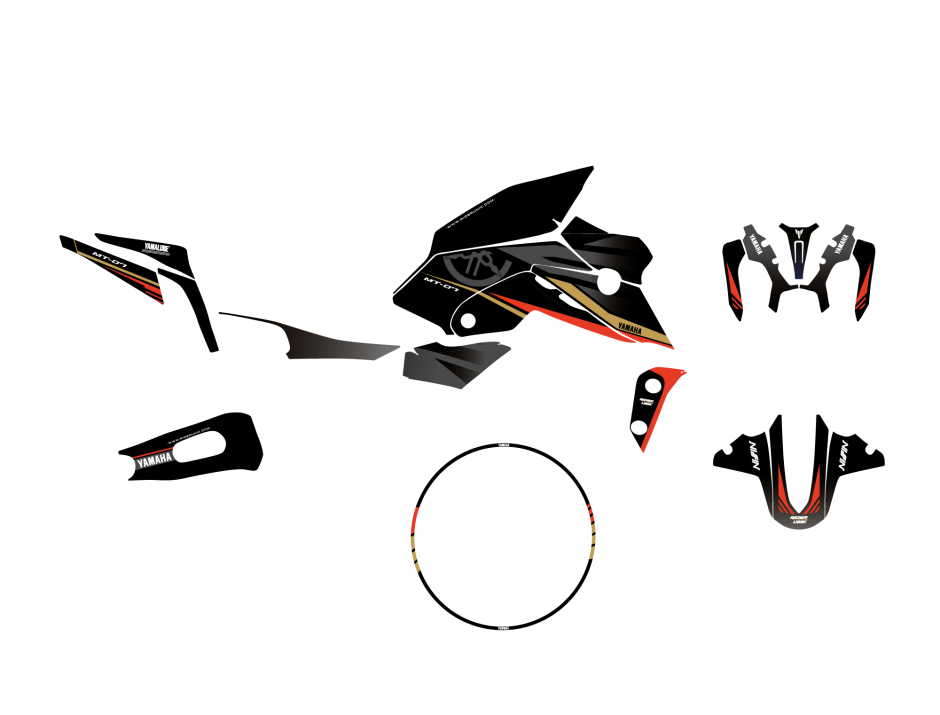 KIT DECO YAMAHA MT 07 ROUS BLACK 2