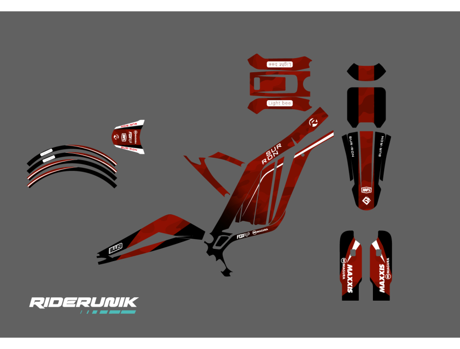 KIT DECO SUR-RON DESERT RED 2