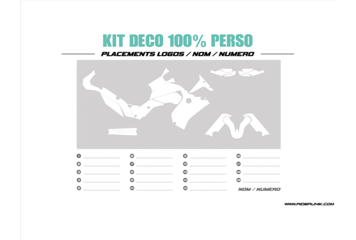 KIT DECO YAMAHA 700 100% PERSO