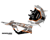 KIT DECO SSV POLARIS RZR RUX ORANGE GRIS 2