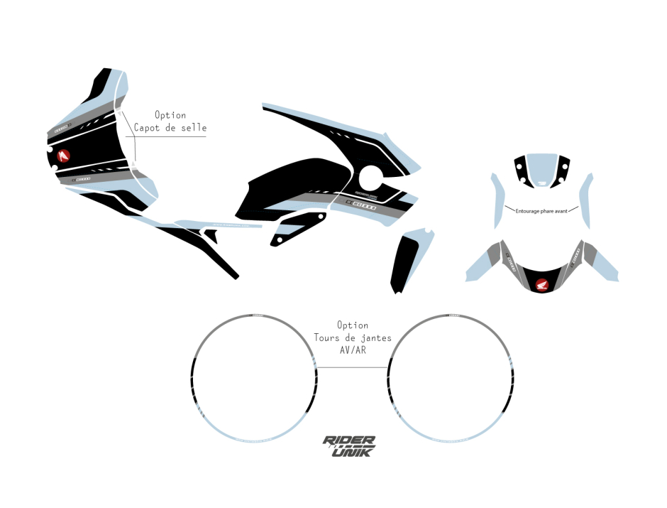 KIT DECO HONDA CB 1000 R PROC BLACK 2