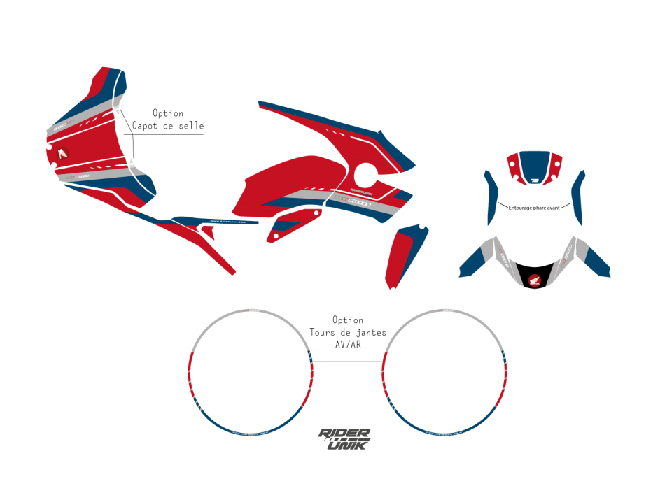 KIT DECO HONDA CB 1000 R PROC RED 2