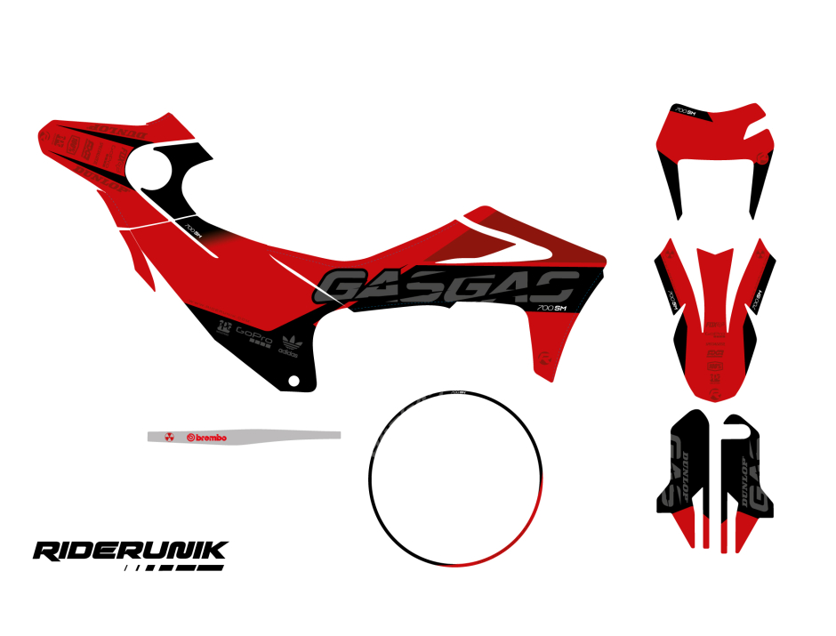 KIT DECO GASGAS 700 SM / ES MIL 2