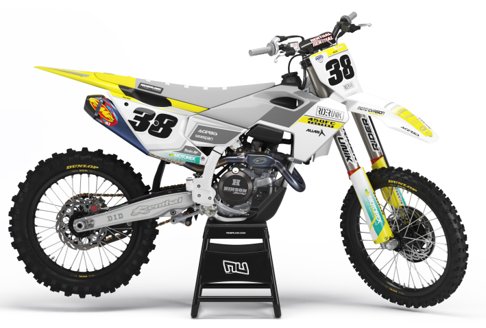 KIT DECO MOTOCROSS HUSQVARNA SLOP WHITE