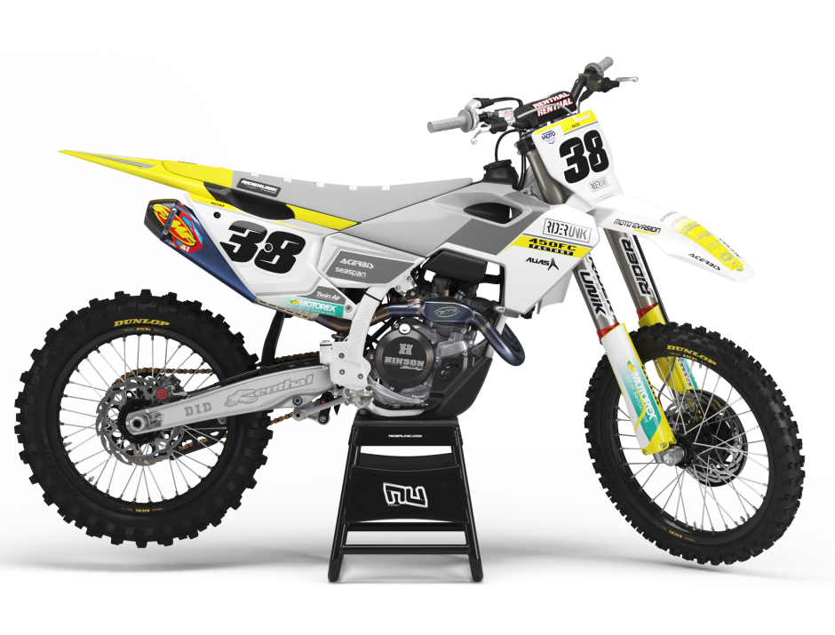 KIT DECO MOTOCROSS HUSQVARNA SLOP WHITE 1