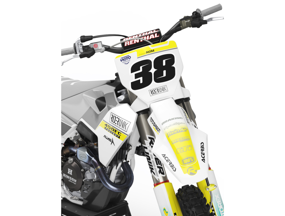 KIT DECO MOTOCROSS HUSQVARNA SLOP WHITE 3