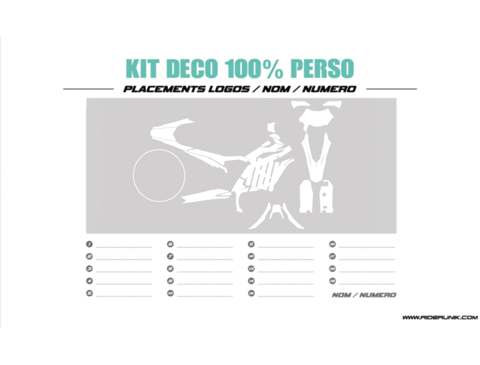 KIT DECO SUR-RON ULTRA BEE 100% PERSO 1