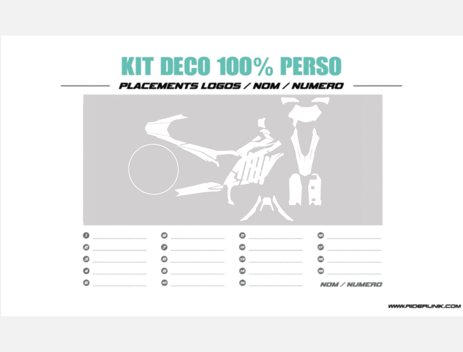 KIT DECO SUR-RON ULTRA BEE 100% PERSO 1