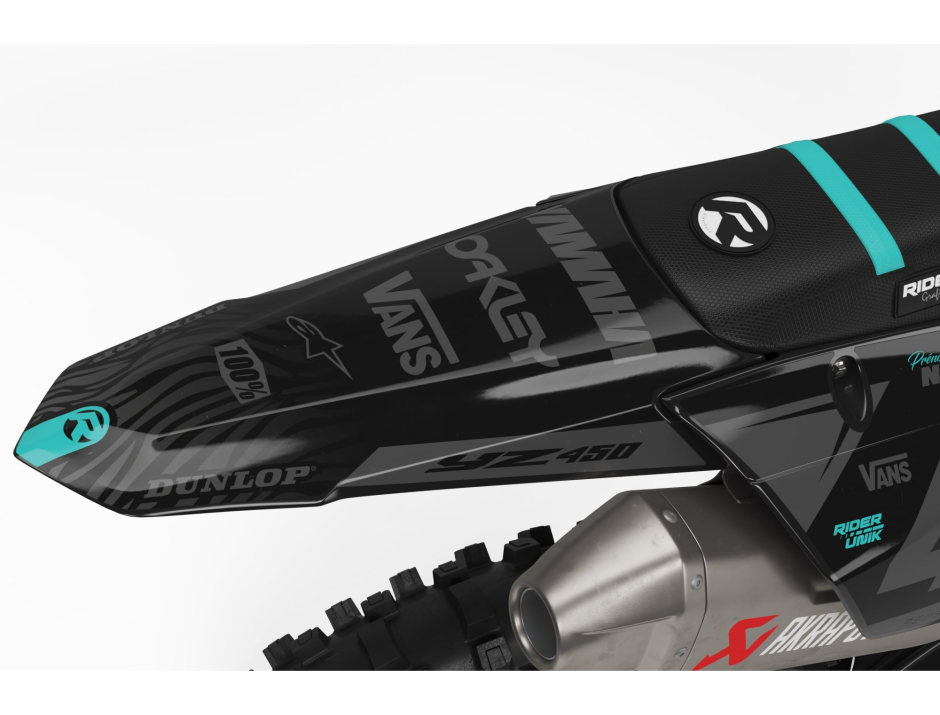 KIT DECO MOTOCROSS YZ/YZF ZEBRA TEAL 2