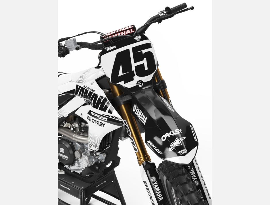 KIT DECO MOTOCROSS YZ/YZF ZEBRA WHITE 3