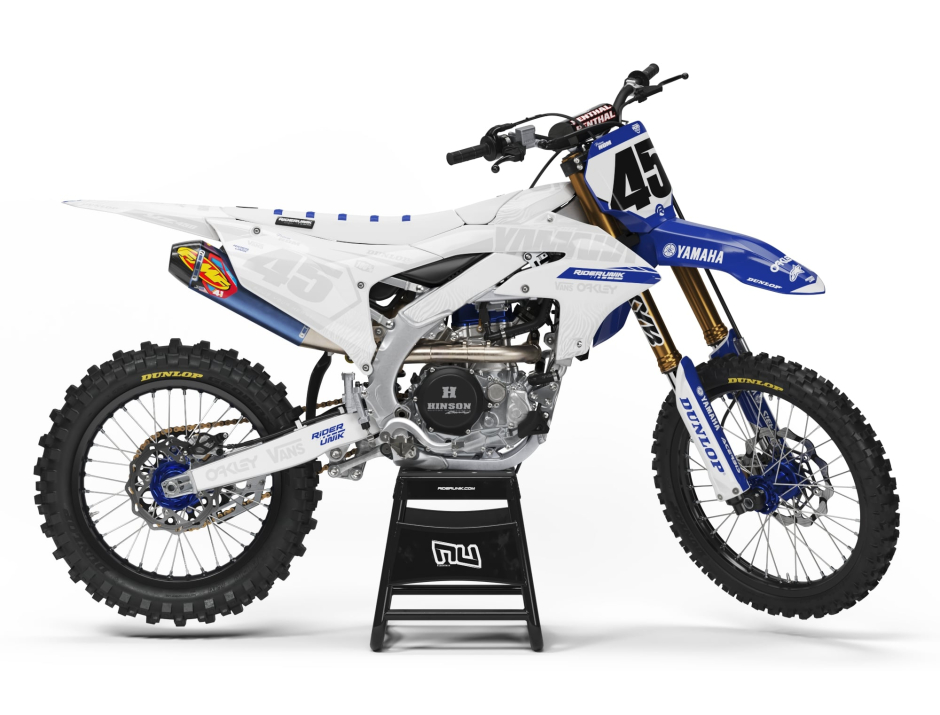 KIT DECO MOTOCROSS YZ/YZF ZEBRA BLUE 1