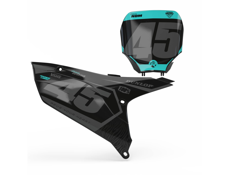 KIT DECO FONDS DE PLAQUES YAMAHA ZEBRA TEAL 1