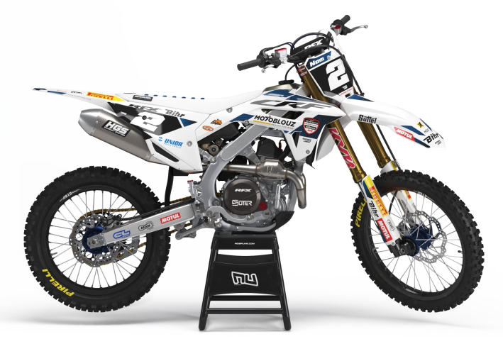 KIT DECO MOTOCROSS CR/CRF SR 24 WHITE