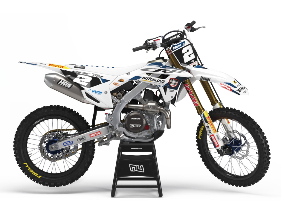 KIT DECO MOTOCROSS CR/CRF SR 24 WHITE 1