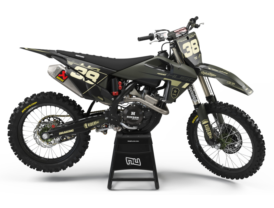 KIT DECO MOTOCROSS HUSQVARNA TREK KAKI 1