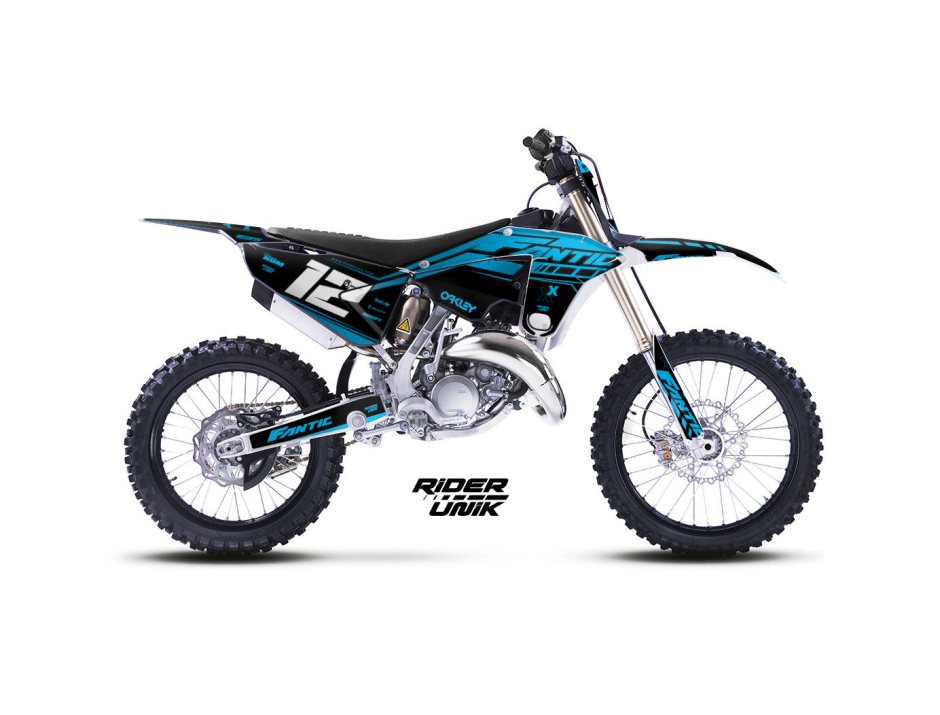 KIT DECO MOTOCROSS FANTIC XE/XX VOLT BLUE 1