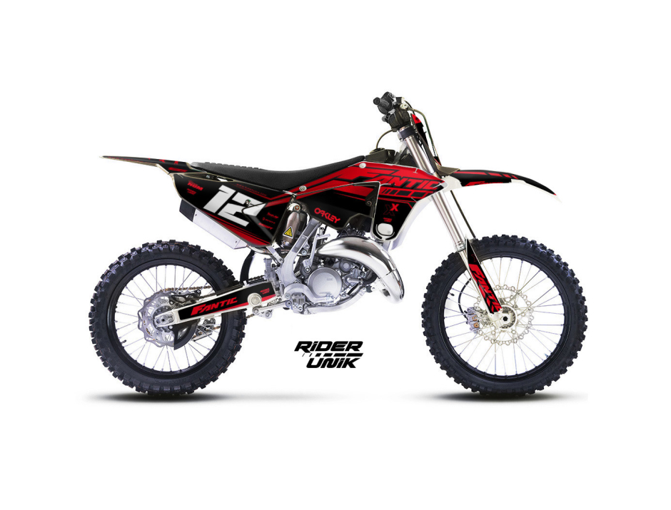 KIT DECO MOTOCROSS FANTIC XE/XX VOLT RED 1